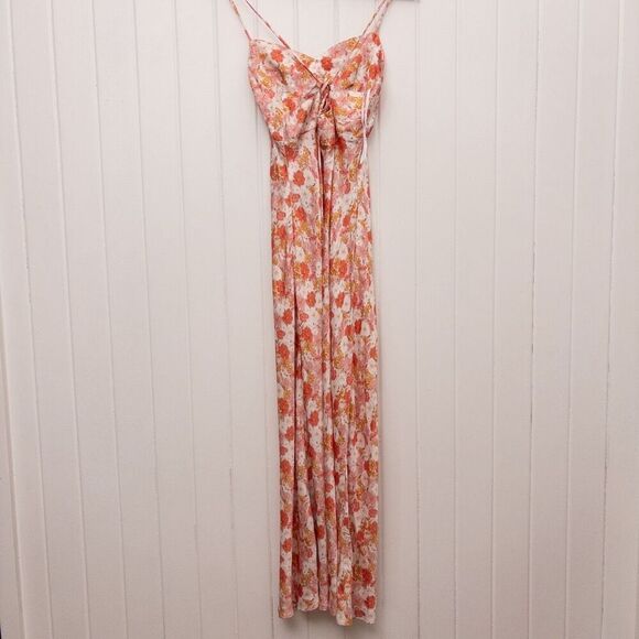 Mon Renn Hillside Floral Midi Dress Size Medium - Picture 5 of 8